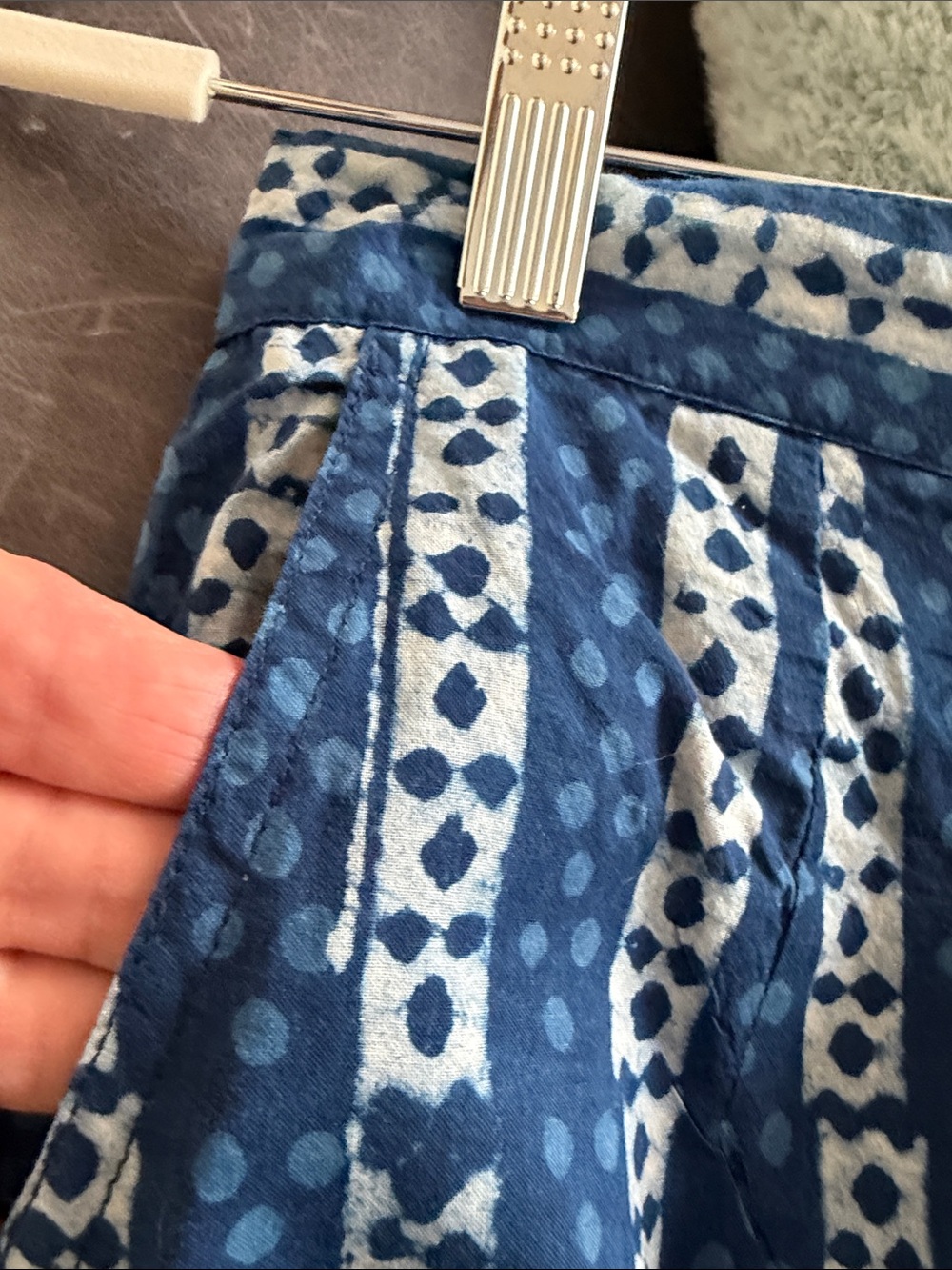 Fabindia cotton straight leg pants - Picture 3 of 5